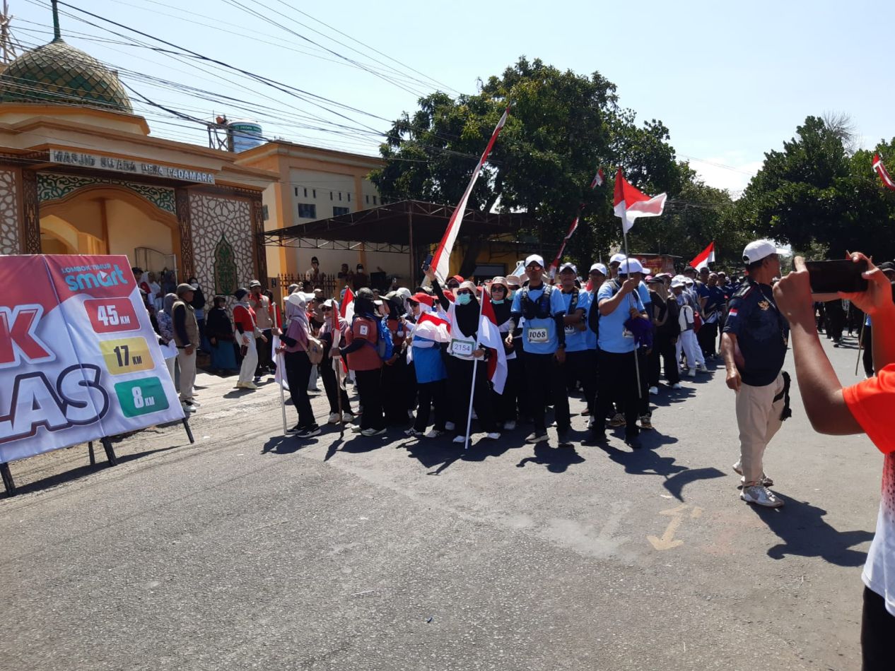 308 Regu Ikuti Napak Tilas HUT RI ke-81 di Lombok Timur, Polri Pastikan Pengamanan Sepanjang Rute
