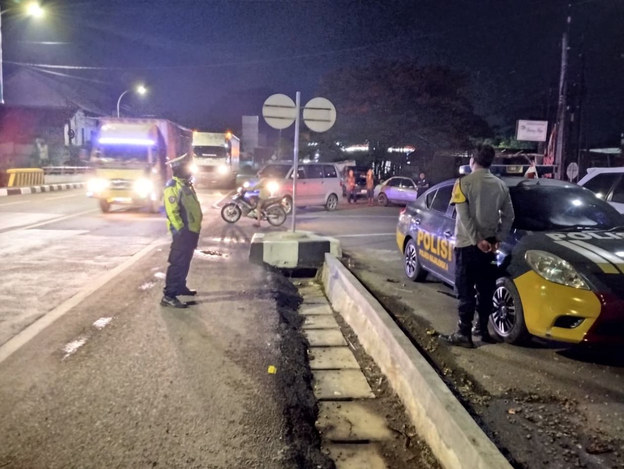 Antisipasi Gangguan Kamtibmas dan Geng Motor, Polsek Kadipaten Gelar Patroli Malam Hari
