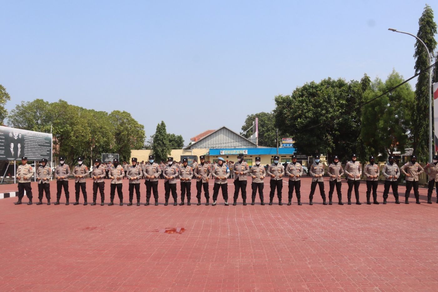 Antisipasi Gangguan Kamtibmas dan Unjuk Rasa, Polres Majalengka Gelar Latihan Dalmas Gabungan
