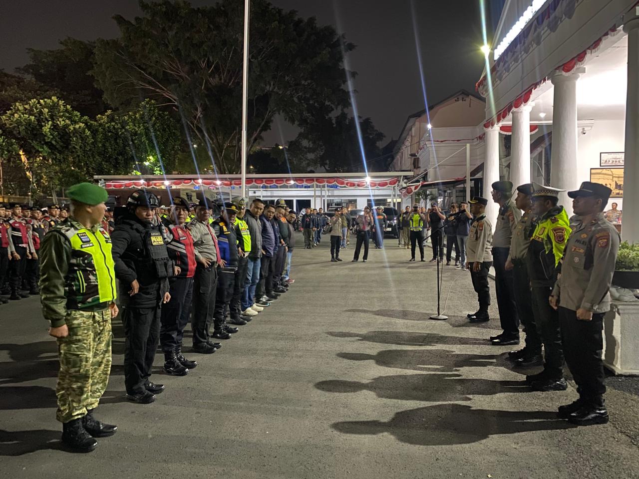 Antisipasi Kejahatan Jalanan, Polrestabes Bandung Gelar Patroli Gabungan Akhir Pekan