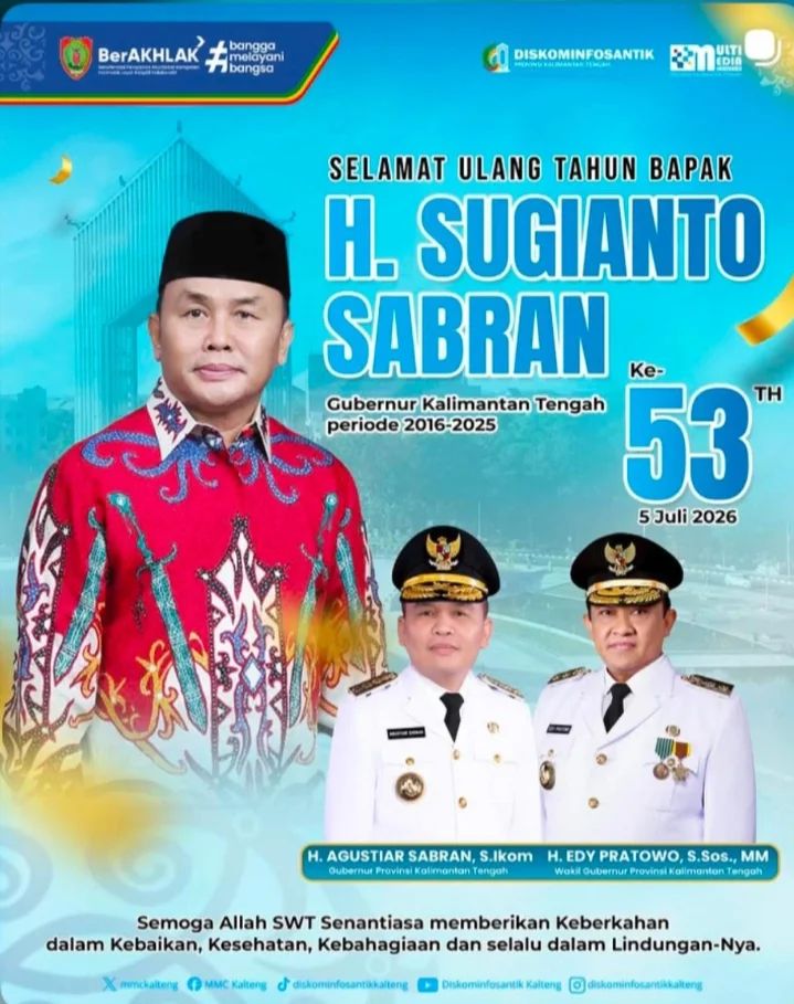 Bupati Barito Selatan Eddy Raya Samsuri Hadiri HUT ke-24 Kabupaten Katingan di Halaman Kantor Bupati Katingan