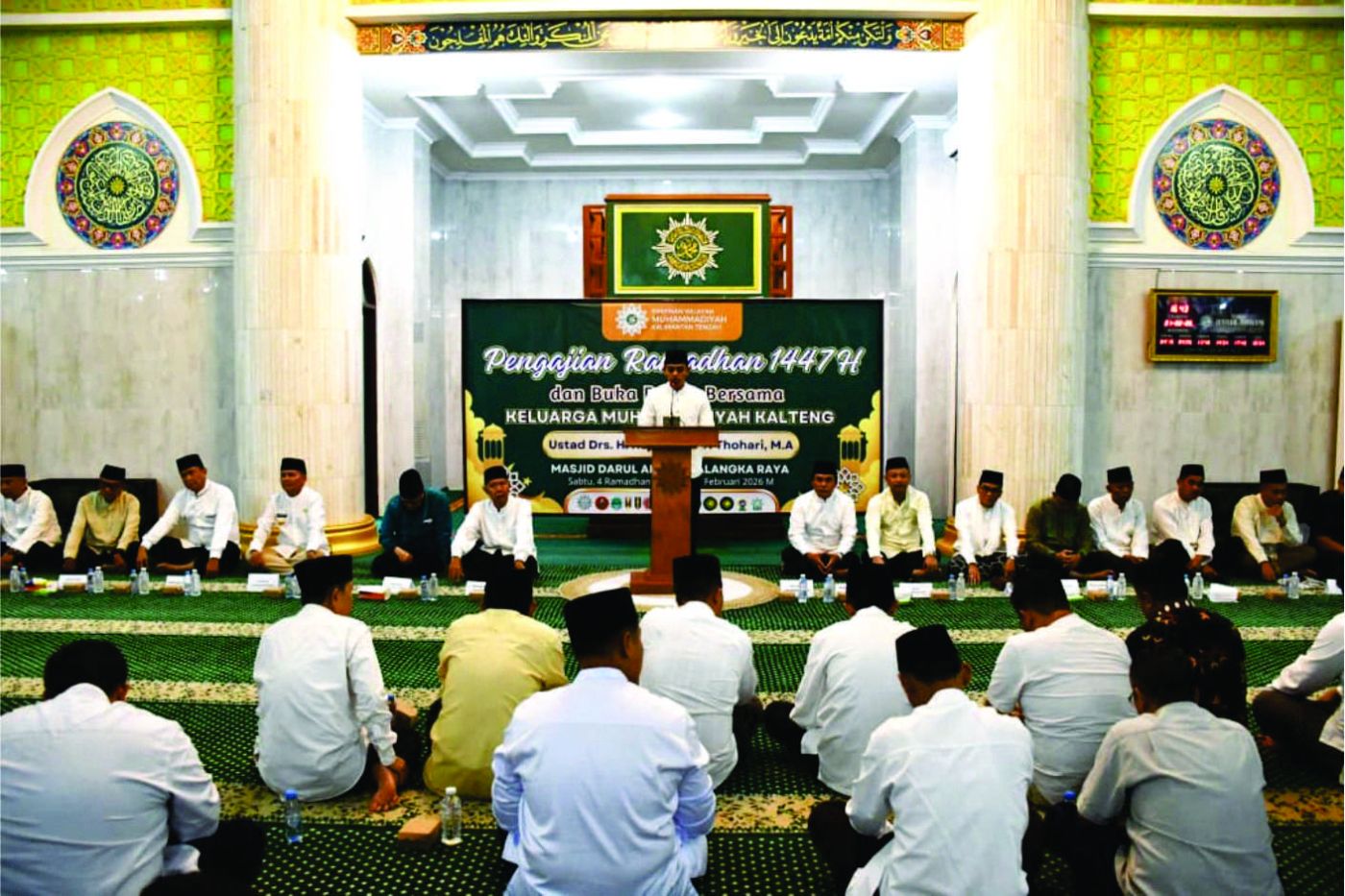 Bupati Barito Selatan Eddy Raya Samsuri Hadiri Pengajian Ramadhan dan Bukber Warga Muhammadiyah Kalteng
