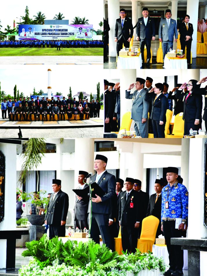 Bupati Barito Selatan Pimpin Upacara Peringatan Hari Kelahiran Pancasila Tahun 2026