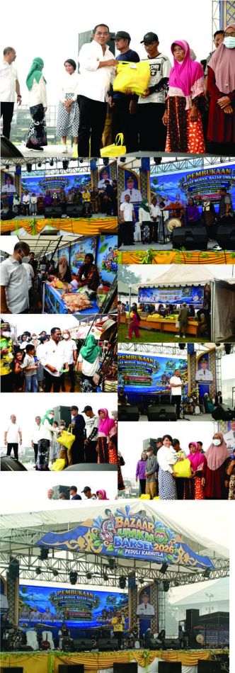 Bupati Barito Selatan Resmi Buka Bazar UMKM, Pasar Murah, Pangan Murah dan Pemilihan Duta UMKM di HUT ke-67 Barsel