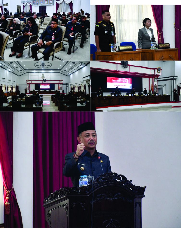 Bupati Barsel Eddy Raya Samsuri dan Wabup Khristianto Yudha Hadiri Rapat Paripurna ke-16 DPRD Barsel