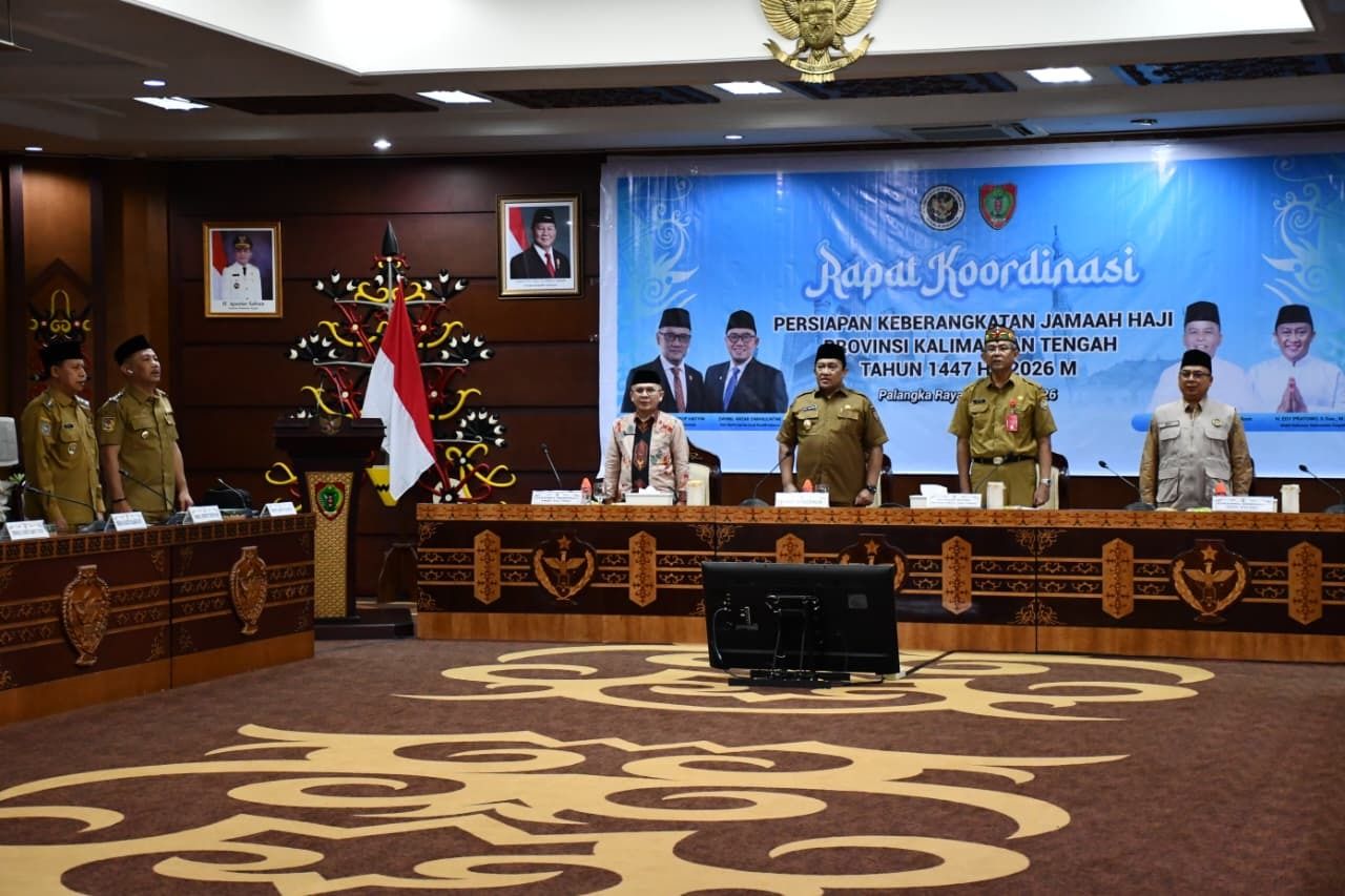 Bupati Barsel Hadiri Rakor Persiapan Haji Kalteng 1447 H yang Dibuka Wagub Edy Pratowo