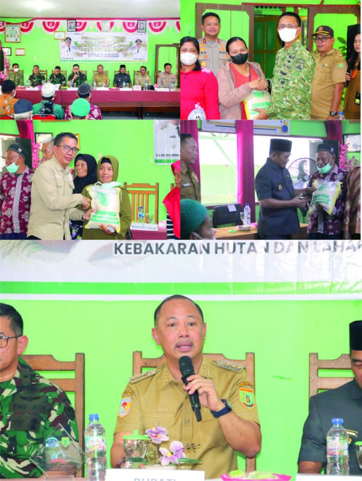 Bupati dan Wabup Barsel Hadiri Penyuluhan Pencegahan Karhutla oleh TNI AD di Desa Marga Jaya dan Sarimbuah