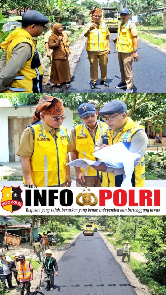 Bupati Simalungun Tinjau Pengaspalan Ruas di Kecamatan Gunung Maligas, Pastikan Infrastruktur Berkualitas
