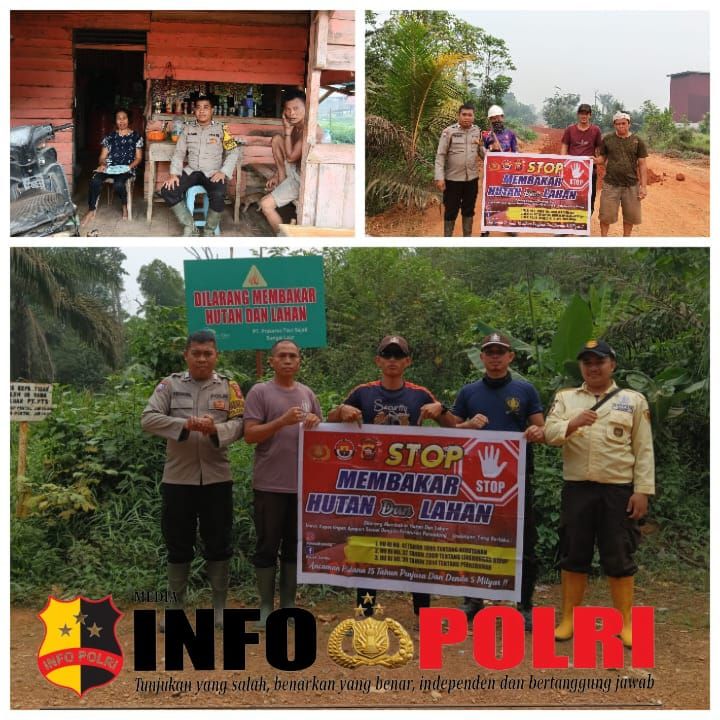 Cegah Karhutla Sejak Dini, Bhabinkamtibmas Polsek Sandai Ajak Warga Batu Lapis Peduli Lingkungan*