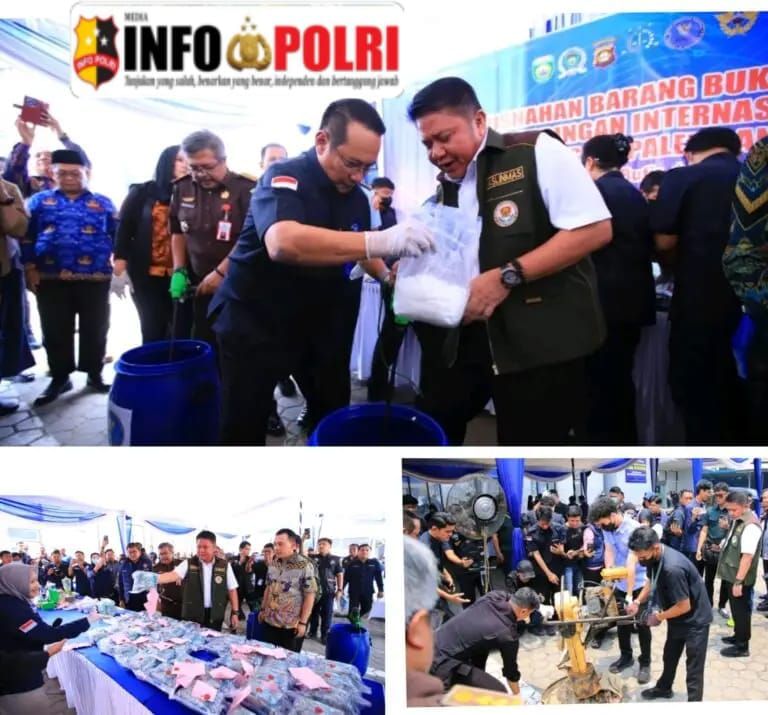 Cegah peredaran Narkotika, BNNP Sumsel Musnahkan 45,5 kilogram sabu, 9439 bukti ekstasi dan 140 Buah Catridon Etemidate
