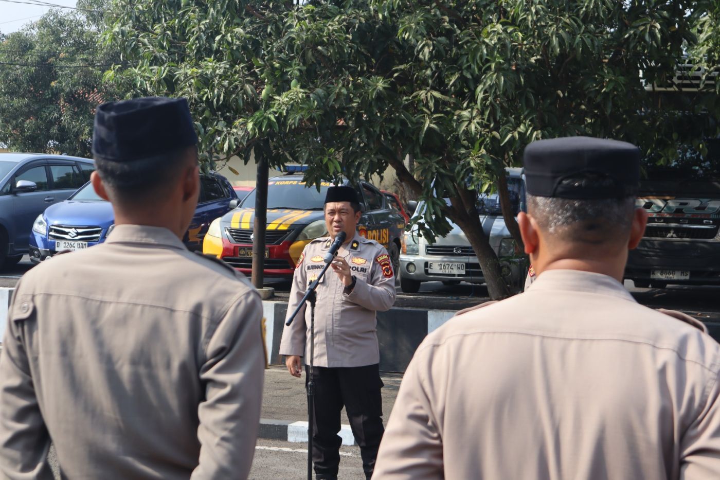 Disiplin dan Spiritual Berjalan Bersama, Polres Majalengka Gelar Apel Sebelum Binrohtal