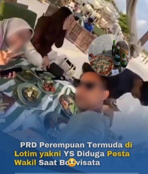 DPRD Prempuan Termuda  di Lotim yakni YS diduga pesta miras saat Berwisata