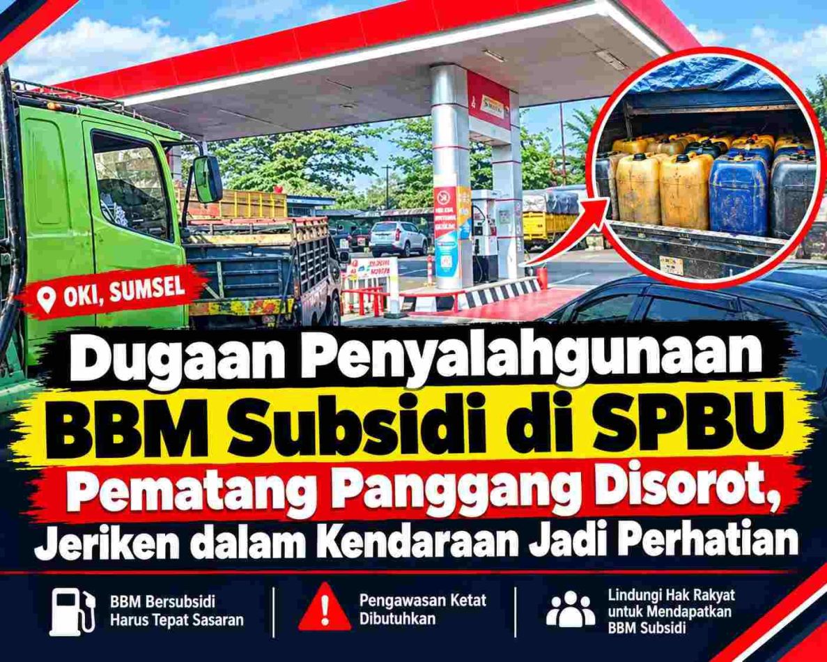 Dugaan Pembelian BBM Subsidi Tak Wajar di SPBU Pematang Panggang Disorot