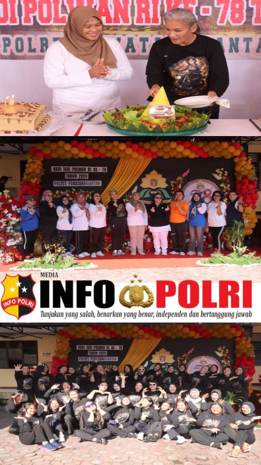 Hari Jadi Polwan ke-78, Polres Pematangsiantar Gelar Olahraga Bersama dan Syukuran Penuh Kebersamaan