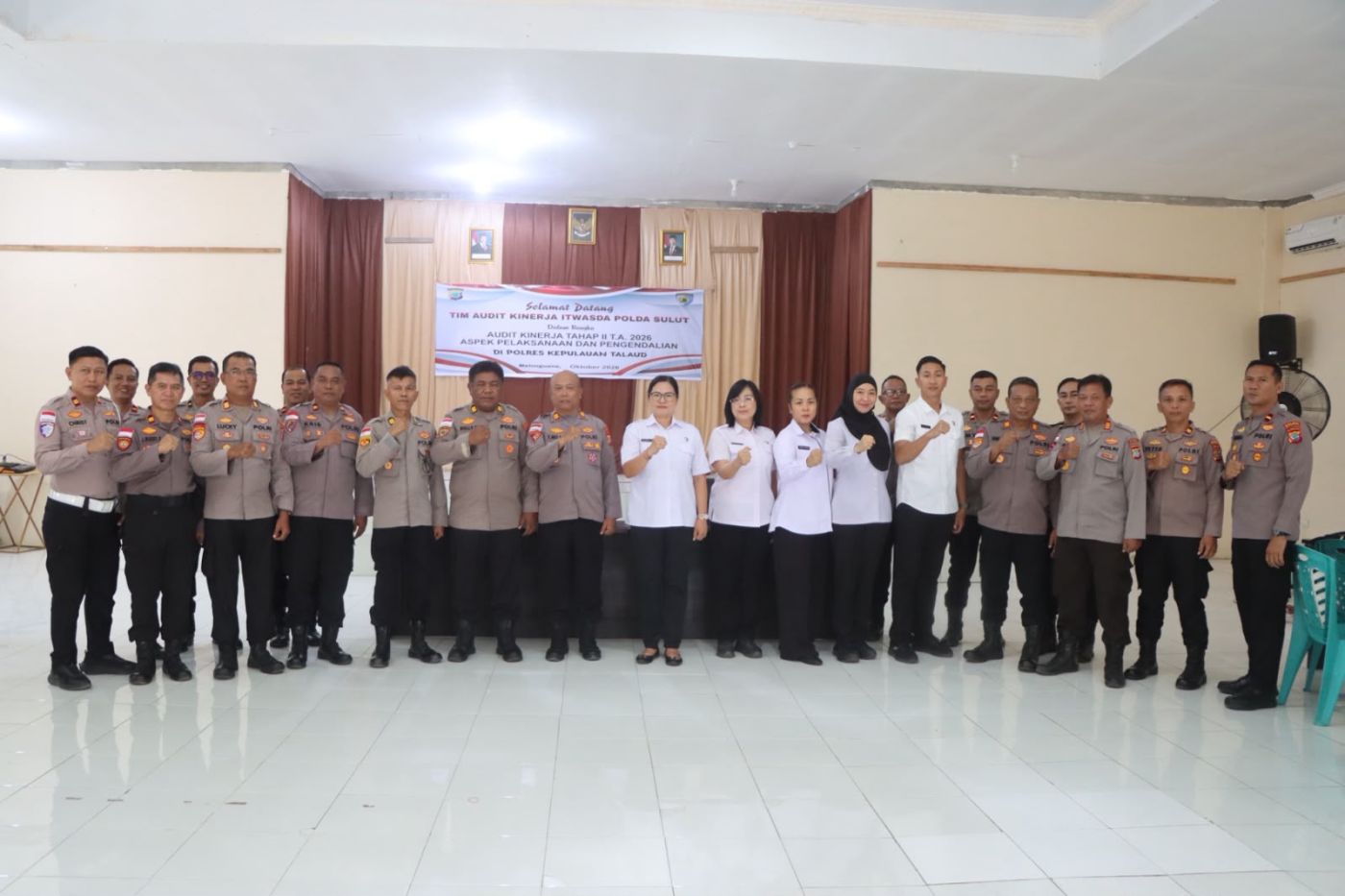Itwasda Polda Sulut Audit Kinerja Tahap II Polres Kepulauan Talaud