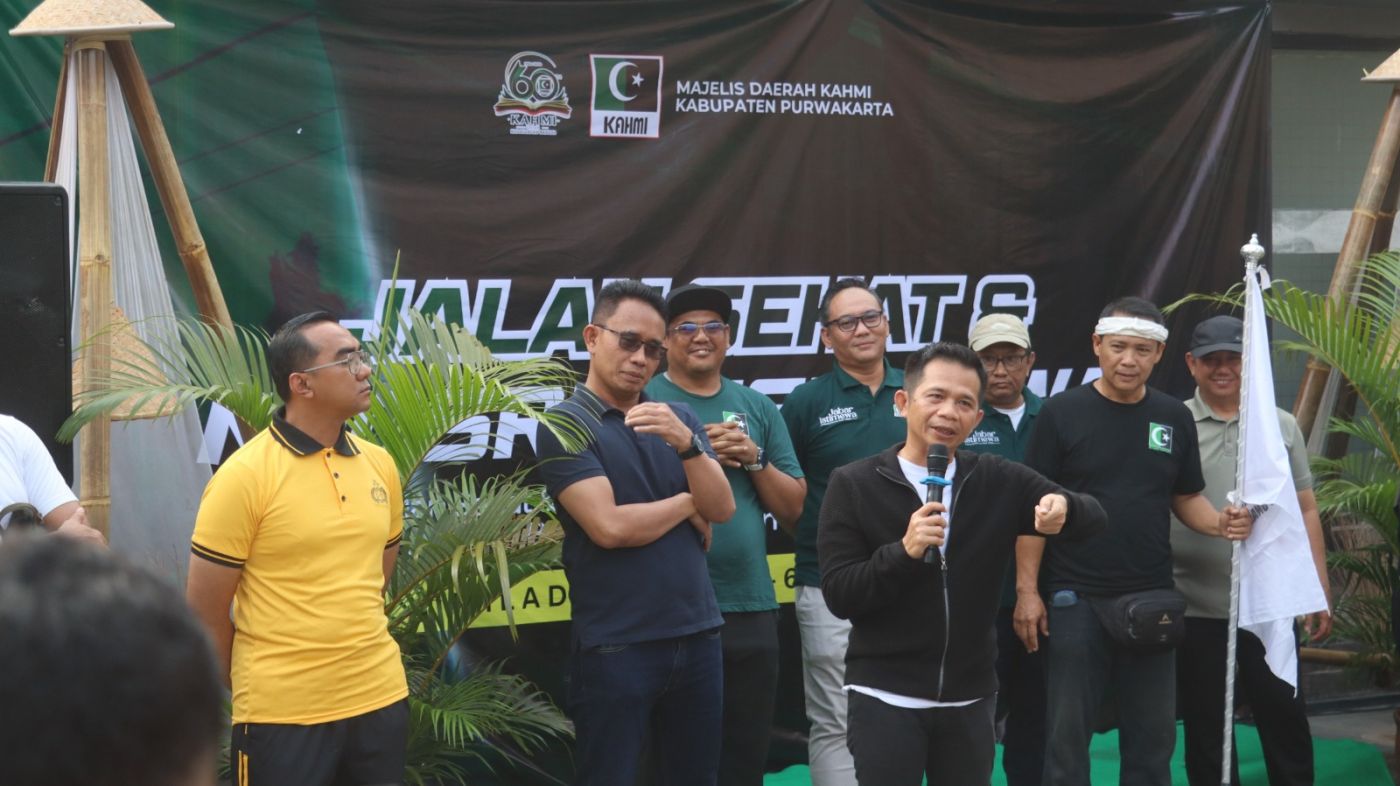 Jalan Sehat KAHMI, Kapolres Purwakarta Perkuat Silaturahmi dan Sinergi