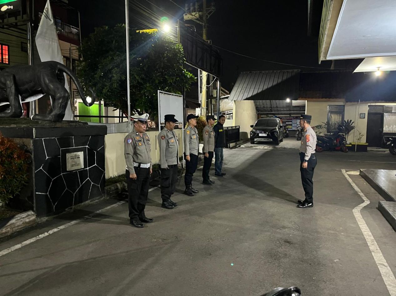 Kapolsek Cikijing Pimpin Apel KRYD, Tegaskan Komitmen Polri Jaga Kamtibmas