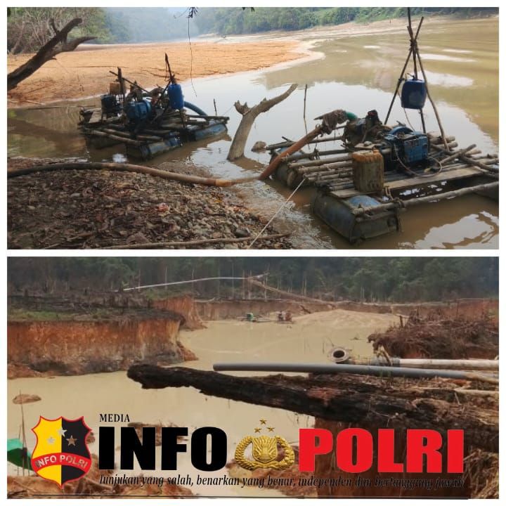 " KEMBALI MENGEJUTKAN AKTIVITAS PETI FAKTA DI LAPANGAN PONTON TAMBANG PETI ILEGAL BERDIRI DI SUNGAI WAHAR TANPA IZIN, TAK DIUSUT, TAK DITINDAK BEROPERASI DENGAN SANTAI"