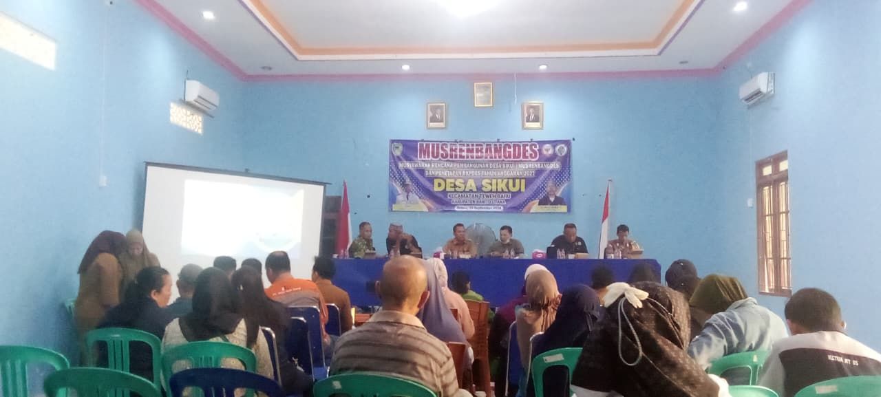Musyawarah  Rencana Pembangunan Desa (MUSRENBANGDES) Dan Penetapan  RKPDes Tahun  Anggaran  2027 Desa  Sikui Berjalan  Lancar , Demokrati  Dan  Partisivatif.
