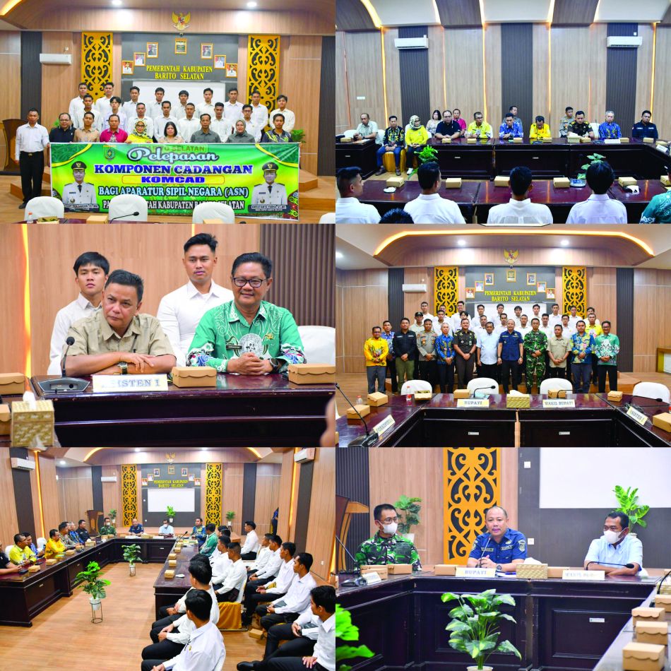 Pemerintah Kabupaten Barito Selatan Resmi Lepas 17 ASN untuk Ikuti Pelatihan Komponen Cadangan KOMCAD