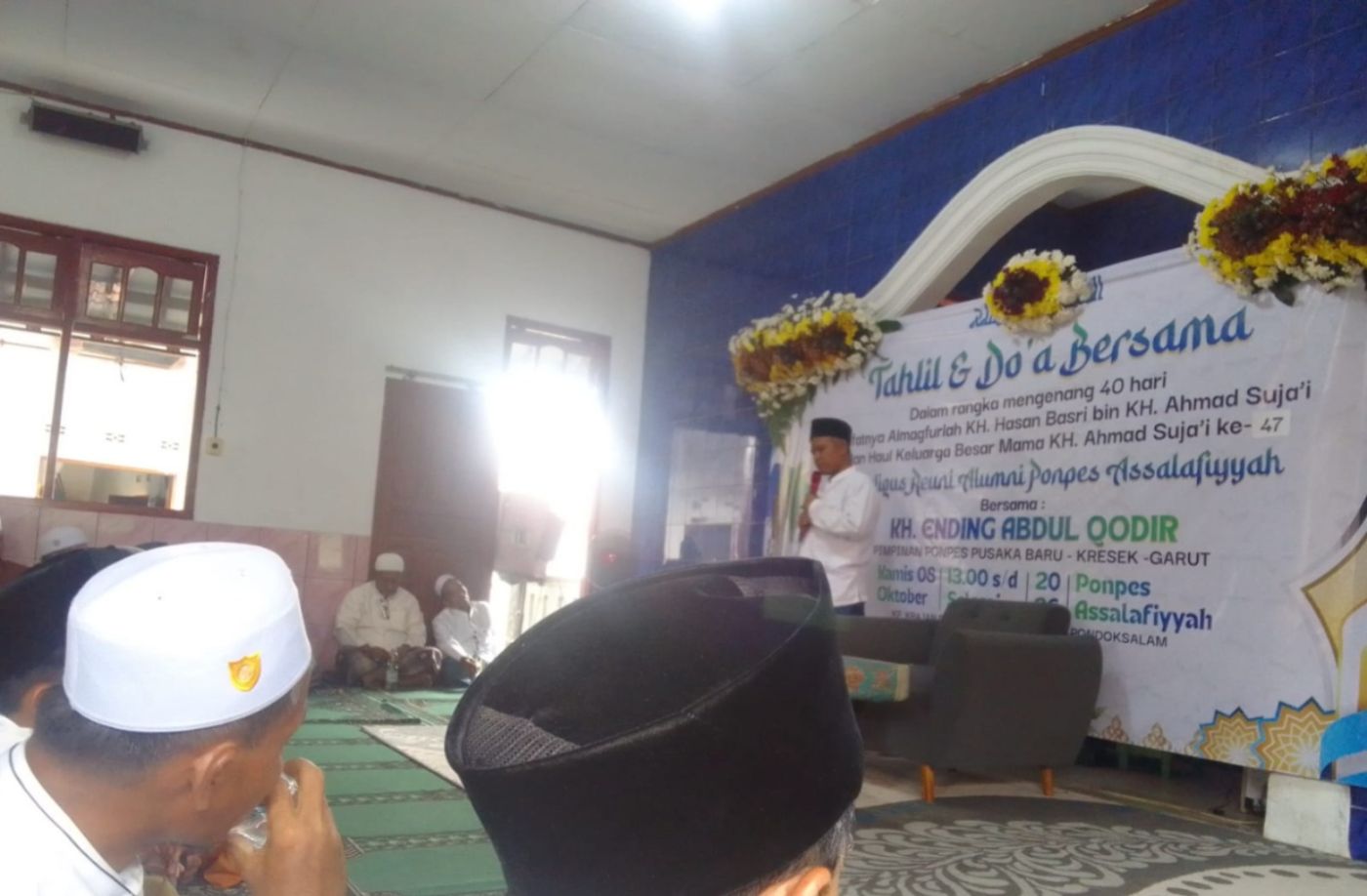 Polisi Bersama Masyarakat, Bhabinkamtibmas Hadir dalam Tahlil 40 Hari Wafat KH Hasan Basri