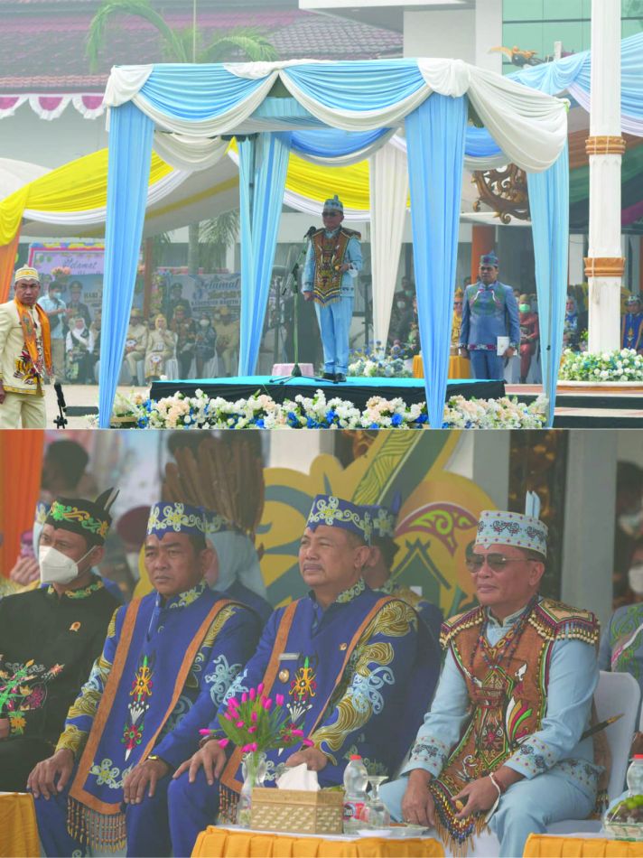 Puncak Hari Jadi ke-67 Kabupaten Barito Selatan, Gubernur Kalteng Pimpin Apel di Halaman Kantor Bupati Barsel