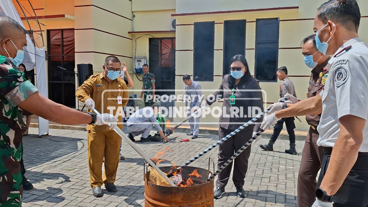 Sajam, Sabu dan Ratusan Pil Koplo Dimusnahkan Kejari Bitung, Ternyata Ini Daftar 39 Perkaranya!