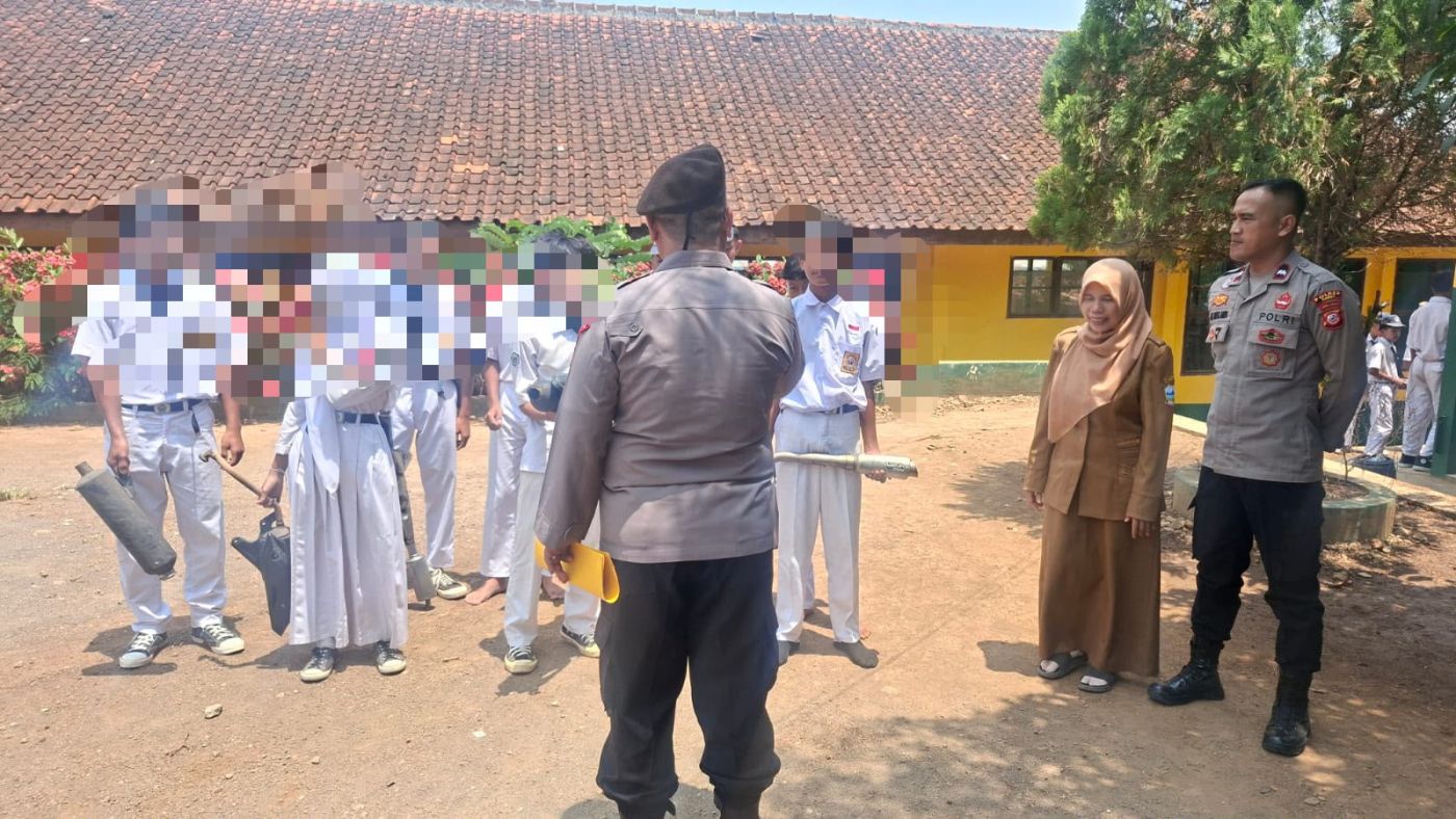Sekolah Gandeng Polsek Kadungora Tertibkan Knalpot Brong
