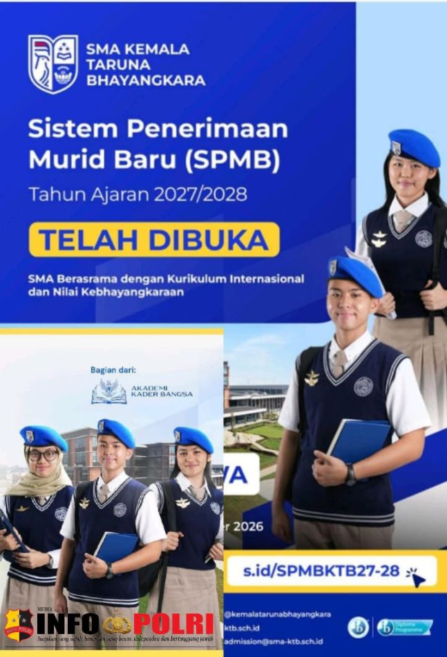 *SPMB SMA Kemala Taruna Bhayangkara 2027/2028 Segera Dibuka, Polda Kalbar Siapkan Sosialisasi hingga Polsek*