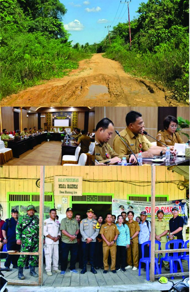 Tanggapi Laporan Warga Soal Jalan Rusak, Pemkab Barsel Lakukan Survei Kerusakan Jalan Malungai - Bintang Ara
