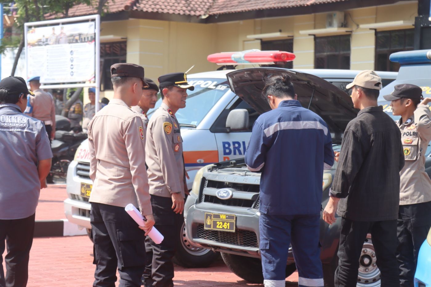 Wakapolres Majalengka Pimpin Apel dan Pengecekan Kendaraan Dinas