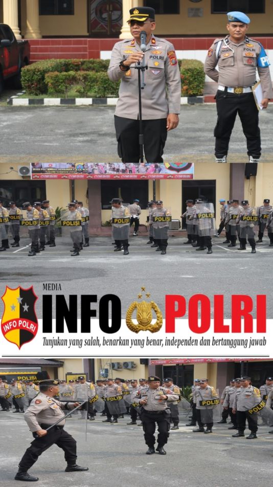 Wakapolres Pematangsiantar Pimpin Latihan Pengamanan Unjuk Rasa