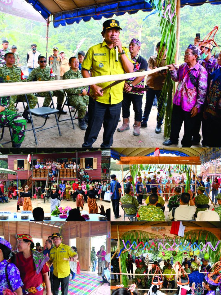 Wakil Bupati Barsel Khristianto Yudha, S.T., M.T. Resmikan Balai Adat Isa Tunun Ganap Langar